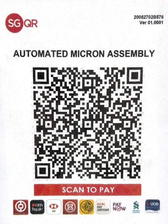 Automated Micron Assembly SGQR Scan to Pay